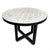 Moroccan Mosaic Beige & White Side Table For Sale - Image 3 of 4