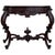Black 20th Century French Regency Carved Walnut Console Table With Drawer For Sale - Image 8 of 8