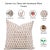 Fabdivine Indian Block Print Cushion Cover 26x26 Inch Duck Canvas-Trimab For Sale - Image 4 of 4
