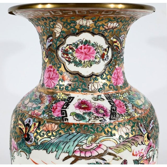 Canton Porcelain Lamp, China, Late 19th Century For Sale - Image 12 of 18