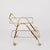 Brass and Walnut Bar Cart by Cesare Lacca, Italy, 1950s For Sale - Image 3 of 14