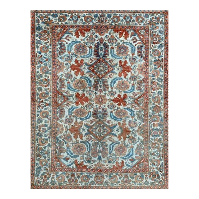 1950s Old Vintage Persian Bakhtiari Area Rug 5x7 For Sale