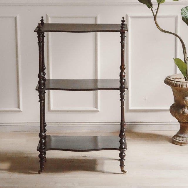 Louis Philippe Etagere with 3 Levels, 1860s For Sale - Image 6 of 7