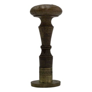 Metal Stamp with Wooden Handle, Italy, 19th Century For Sale
