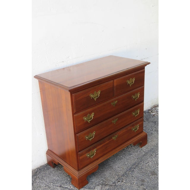 Jamestown Sterling Solid Cherry Low Dresser Bathroom Vanity 5606 For Sale - Image 4 of 11