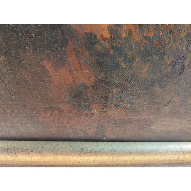 German School Artist, Landscape, 1800s, Oil on Canvas, Framed For Sale - Image 7 of 14