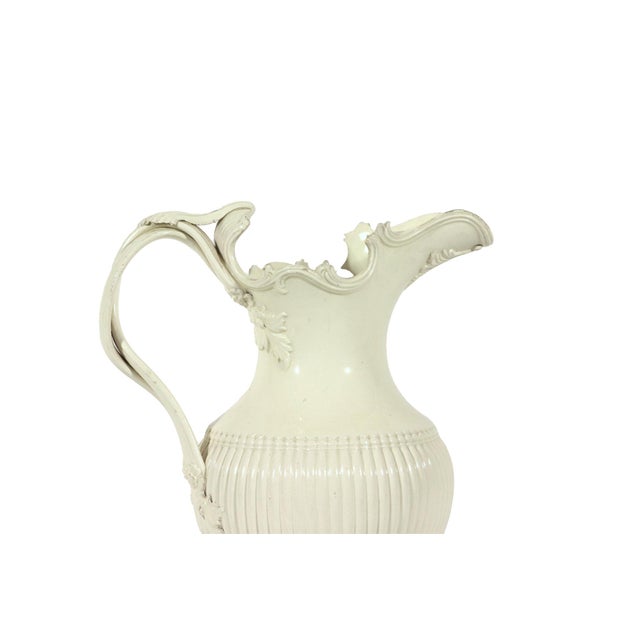 Cream Creamware Large Jug and Basin, Probably Leeds For Sale - Image 8 of 14