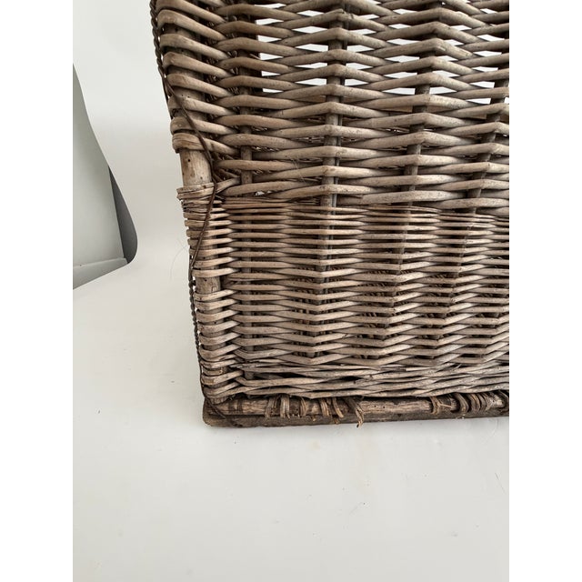 Antique French Wicker Wine Bottle Storage Crate For Sale - Image 11 of 11