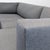 Room and Board Chelsea Modern Gray Sectional Sofa With Ottoman For Sale In San Francisco - Image 6 of 8