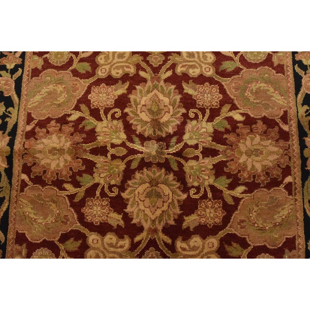 2020s Agra Rug 5’1” X 7′ Red Wool Traditional Hand-Knotted Oriental Carpet For Sale - Image 5 of 14