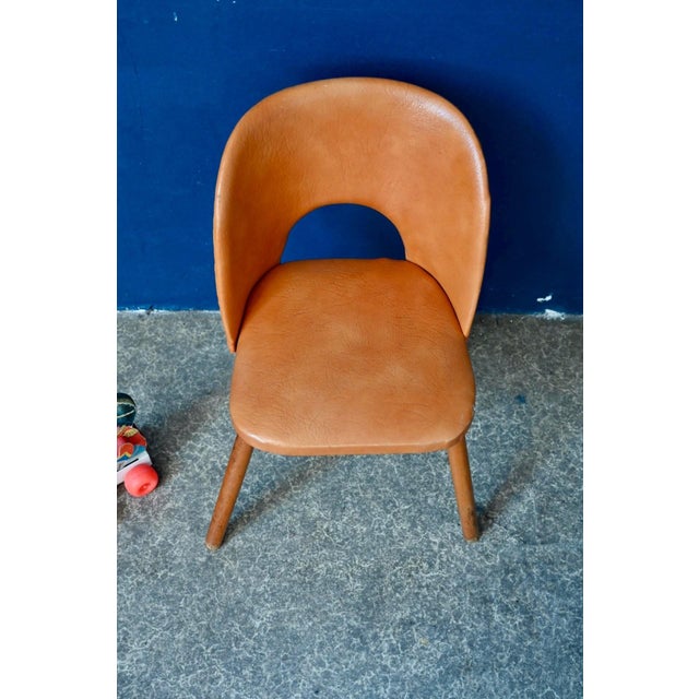 Mid-Century French Barrel-Shaped Childrens Chair, 1950s For Sale - Image 4 of 11