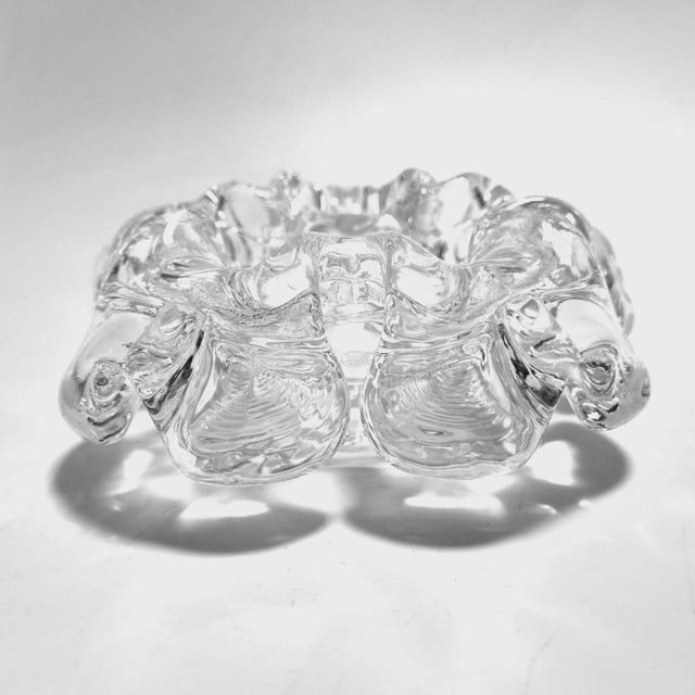 Vintage Crystal Krinolin Ashtray by Göran Wärff for Kosta Boda, 1970s For Sale - Image 9 of 16