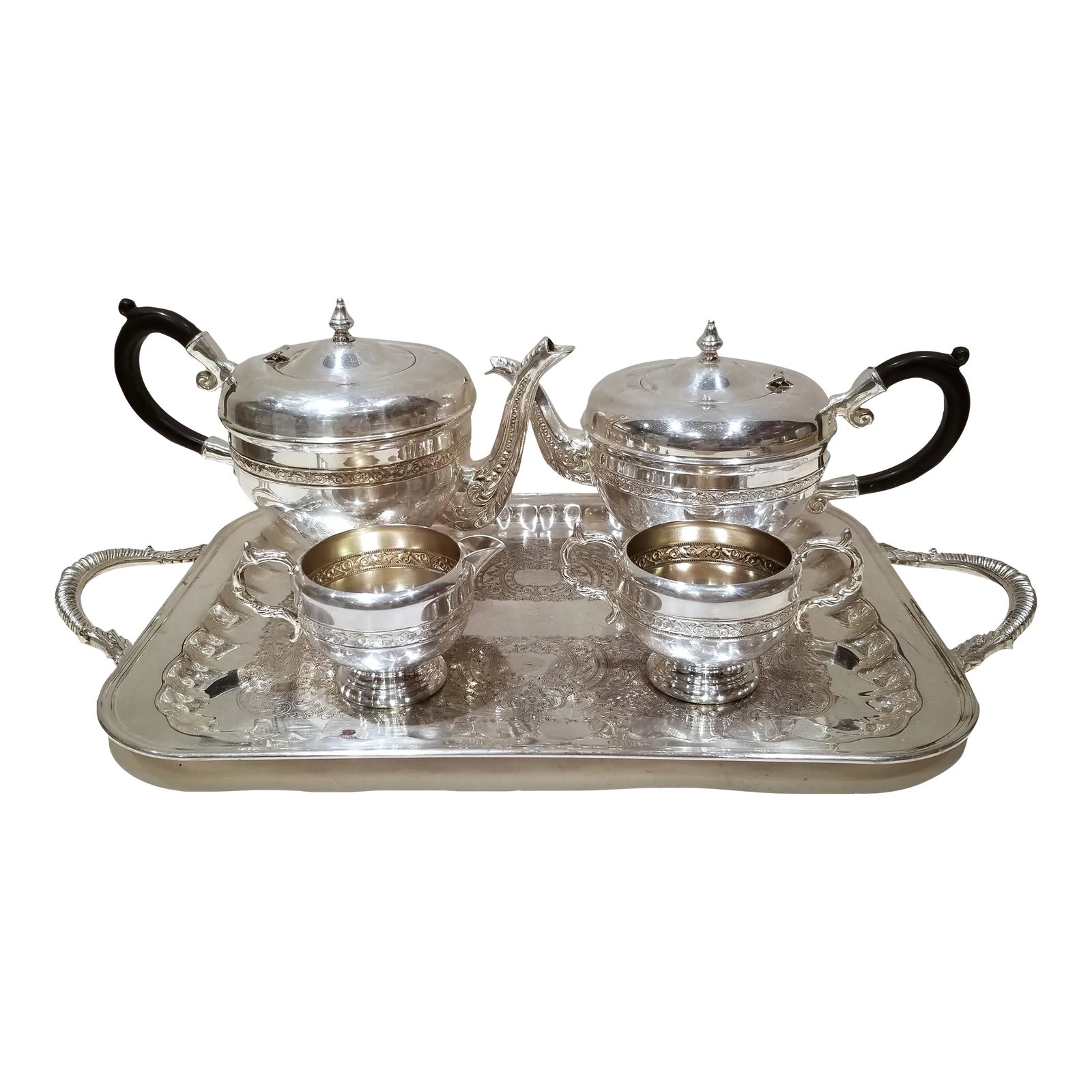 Early 20th Century Vintage Viking Coffee/Tea Set With Sugar Bowl and ...