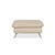 Cream Leather Rossini Stool in Cream Beige from Koinor For Sale - Image 8 of 11