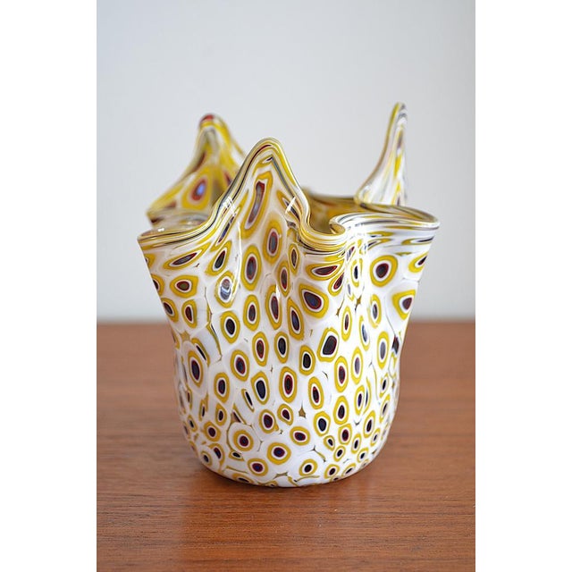 1960s Murano Glass Handkerchief Vase by Venini, 1960s For Sale - Image 5 of 16