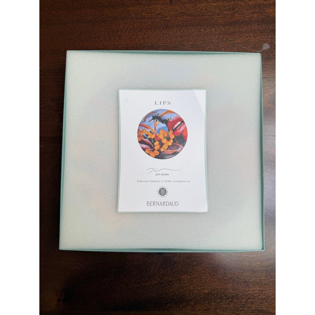 Jeff Koons Lips Coupe Plate by Jeff Koons, Limoges Porcelain, Contemporary Art For Sale - Image 4 of 4