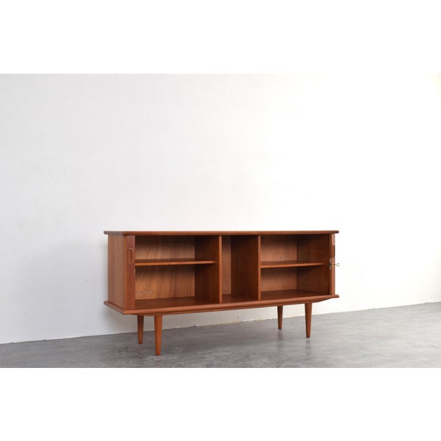 Mid-Century Modern Danish Teak Tambour Sideboard, 1960s For Sale - Image 9 of 13