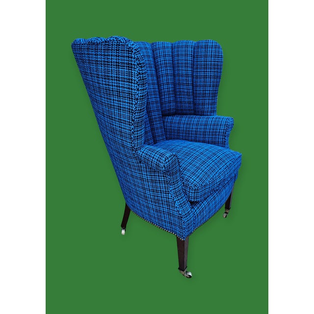 19th Century Antique Federal Barrel Back Upholstered Armchair For Sale - Image 5 of 12