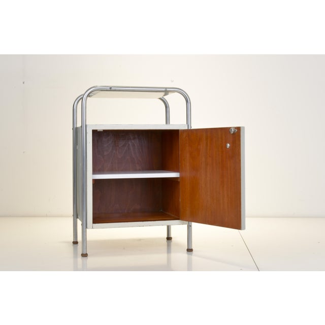 Bauhaus Czechoslovakian Bedside Table, 1930 For Sale - Image 3 of 11