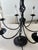 1990s Hubbardton Forge Hand-Forged Wrought Iron 6-Arm Candelabra Chandelier For Sale - Image 10 of 11