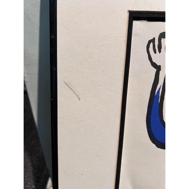 Alexander Calder Alexander Calder Vintage " Man" Lithograph 1970's For Sale - Image 4 of 7