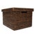 Boho Chic Artifacts Rattan Storage Box with Lid - Letter File, Tudor Black For Sale - Image 3 of 5