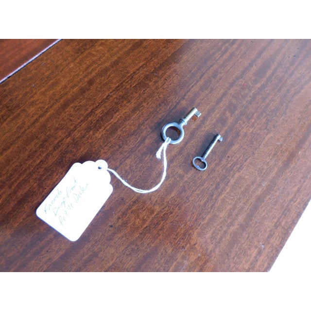 Antique French Louis XV Marquetry Secretary Desk For Sale - Image 14 of 18