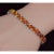 Certified Natural 26.80cts vs F Diamond Sunset Gradient Sapphire 18k Solid Gold Tennis Stacking Bracelet For Sale - Image 10 of 15