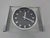Metal Table Clock in Acrylic Glass and Brushed Aluminum from Kienzle International, Germany, 1960s For Sale - Image 7 of 15