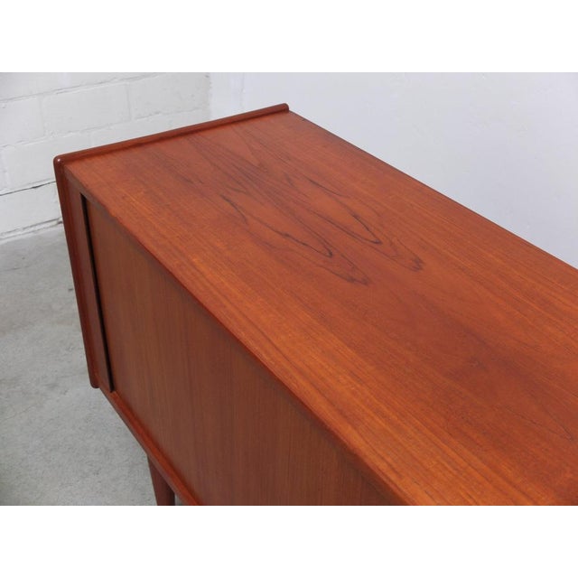 Danish Teak Sideboard with Tambour Doors by Arne Vodder, 1960s For Sale - Image 12 of 18