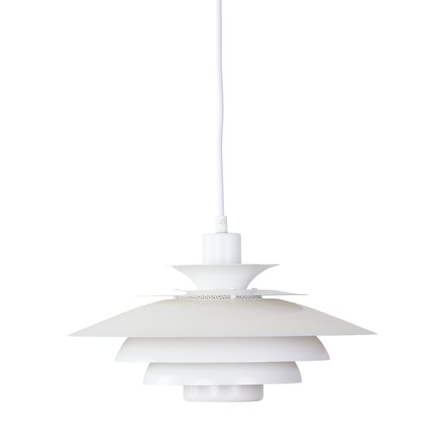 Vintage Danish Verona Pendant Lamp by Kurt Wiborg for Jeka, 1980s For Sale