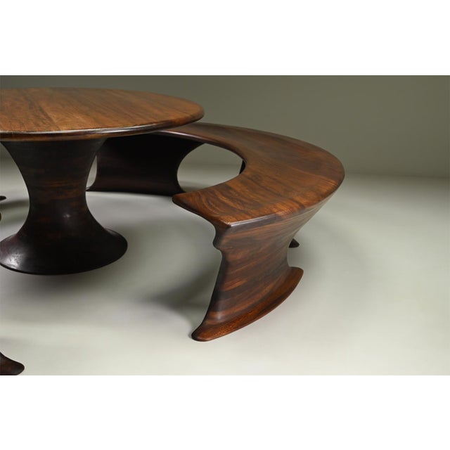 Oval Dining Set by Marc Van Rampeberg for Rampelberg Designs, 1990s, Set of 3 For Sale - Image 6 of 10