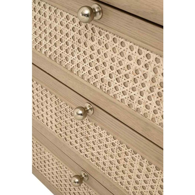 Brown Cannes Three Drawers Wood Nightstand by Essentials for Living For Sale - Image 8 of 11