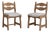 Pair of 1970s French Beige Oak Mid-Century Modern Chairs with Upholstered Seats For Sale