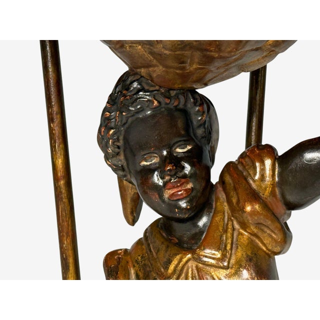 18th/19th C. Italian, Venetian Blackamoor Gueridons, Opposing Figures, Marble For Sale - Image 11 of 18