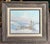 Mid century framed oil painting of a beach scene with seagulls. Signed to the lower right. Painting measures 8 x 10” and...