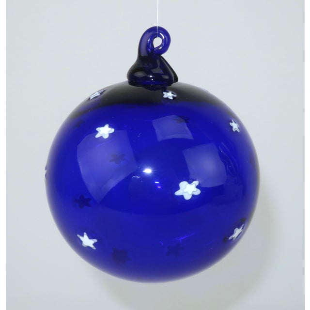 Glass Art Glass Christmas Holiday Ornaments Including Thames Glass, Set of 3 For Sale - Image 7 of 10
