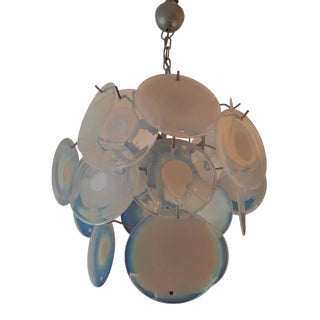 Gino Vistosi Murano Colorful Discs Chandelier, 1960s For Sale