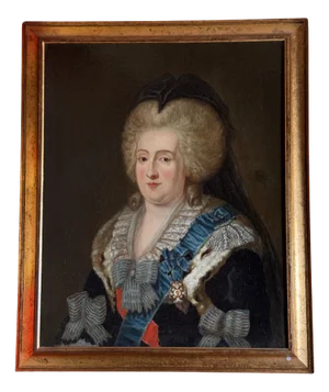 Central School of Arts & Crafts Artist, German Princess, 18th Century, Oil on Canvas, Framed