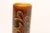 Vintage Studio Pottery Sunburst and Botanical Motif Matte Amber Glazed Vase For Sale - Image 11 of 18
