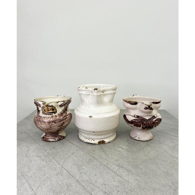 Antique White Pinched Spout Jug For Sale - Image 11 of 12