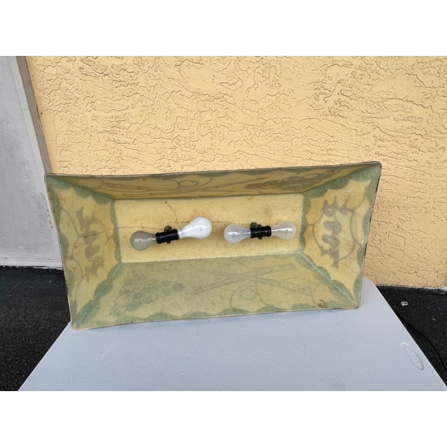 Plastic Vintage 1970's Bar / Game Room Fiberglass Ceiling Hanging Light Chandelier For Sale - Image 7 of 9