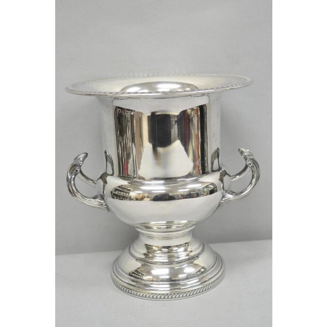 Vintage Fb Rogers Silver Plated Trophy Cup Urn Champagne Chiller Ice Bucket For Sale - Image 14 of 16