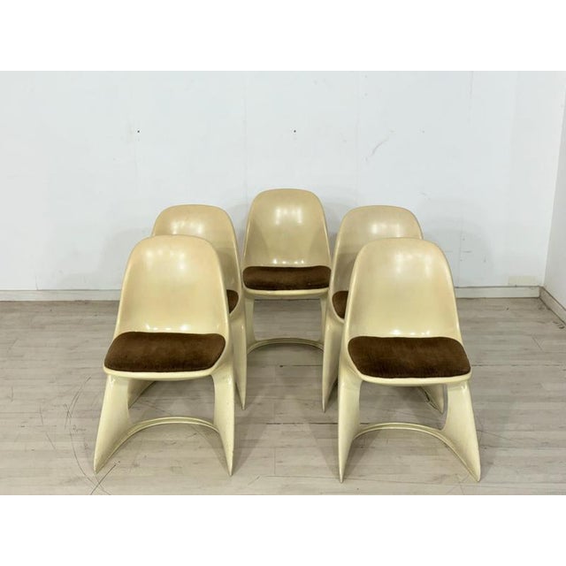 Vintage Space Age Casalino Chairs from Casala, Set of 5 For Sale - Image 5 of 11