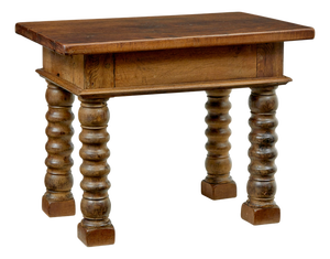 Antique Dutch Carved Oak Side Table, 1830