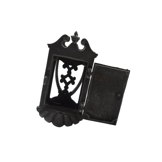 1940s Cast Metal Speakeasy & Door Knocker For Sale - Image 4 of 7
