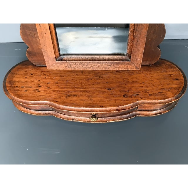 French 19th Century Table Mirror in Solid Wood. For Sale - Image 10 of 10
