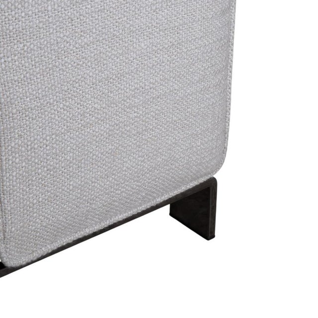 Cream Beige Fabric Williams Three-Seater Sofa from Minotti For Sale - Image 6 of 12