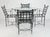 An exceptional five-piece dining set designed by Mario Papperzini and produced in Italy for Janus et Cie, comprising a...