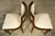 Set of 6 French Art Deco Walnut Dining Chairs in Ivory Ribbed Upholstery, 1930s For Sale - Image 14 of 18
